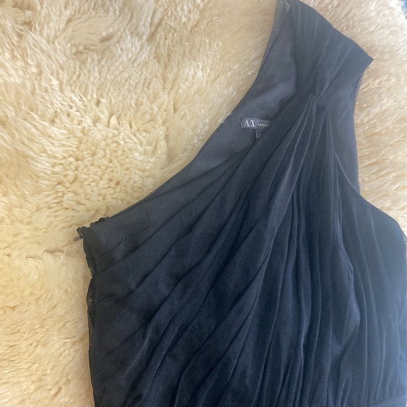 Armani Exchange black one shoulder dress size 6 - Picture 3 of 10